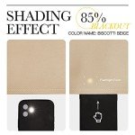 NICETOWN Thermal Insulated Grommet Room Darkening Curtains/Draperies/Panels for Bedroom (2 Panels, W42 x L63 inches, Biscotti Beige)