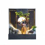 ssK178 ss25 Alpine water curtain wall running water screen partition living room office rockery water feature floor ornament