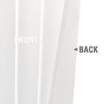 jinchan White Linen Textured Curtains 84 Inches Long 2 Panels Sets for Living Room Grommet Top Light Filtering Window Drapes for Bedroom