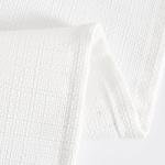 jinchan White Linen Textured Curtains 84 Inches Long 2 Panels Sets for Living Room Grommet Top Light Filtering Window Drapes for Bedroom