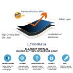 H.VERSAILTEX Blackout Curtains Thermal Insulated Window Treatment Panels Room Darkening Blackout Drapes for Living Room Back Tab/Rod Pocket Bedroom Draperies, 52 x 84 Inch, Light Sage, 2 Panels