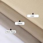 Chyhomenyc Camel Faux Linen Slub Textured Semi Sheer Small Window Kitchen Valance Curtain, Rod Pocket Cafe Valance for Bathroom Laundry Basement, 60Wx14L inch, 1 Piece