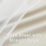 Bujasso Beige 90% Blackout Curtains with Sheer Overlay Mix and Match Double Layer Thermal Insulated Window Panels 84 inch for Living Room Bedroom Beige Drapes with Tiebacks Grommet Top 37" Wx84 Lx2