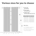 MIULEE 100% Blackout Linen Textured Curtains for Bedroom Solid Thermal Insulated Natural Beige Grommet Room Darkening Curtains & Drapes Luxury Decor for Living Room Nursery 52 x 84 Inch (2 Panels)