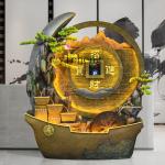 TWR water curtain wall water screen large floor ornament rockery fountain living room decoration