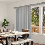 CHICOLOGY Vertical Blackout Blinds , Door Blinds & Shades, Window Shade for Sliding Doors, Oxford Grey (Vinyl) 78"W X 84"H
