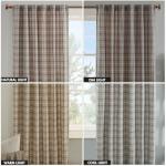 Madison Park Anaheim Cabin Plaid Curtain Window, Thermal Insulated Fleece Lining, Living Room Decor Room Darkening Drape for Bedroom, 1-Single Panel Pack, 50" x 84", Rod Pocket, Brown