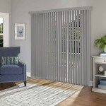 CHICOLOGY Vertical Blackout Blinds , Door Blinds & Shades, Window Shade for Sliding Doors, Oxford Grey (Vinyl) 78"W X 84"H