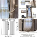 Thermal Insulated Blackout Curtains for Bedrooms and Living Rooms - Modern French Style Window Treatments with Unique Design