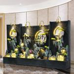 Water curtain wall, flowing water fountain, rockery ornament, living room and outdoor fish pond07