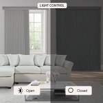 CHICOLOGY Vertical Blackout Blinds , Door Blinds & Shades, Window Shade for Sliding Doors, Oxford Grey (Vinyl) 78"W X 84"H