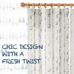 jinchan Linen Nursery Curtains for Living Room Boho Curtains for Bedroom Kids Room 84 Inches Long Geometric Printed Farmhouse Drapes Rod Pocket Window Treatment Curtain Set of 2 Panels Indigo-Gray