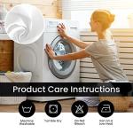 American Linen Café Curtains for Kitchen, Bathroom Curtains with Valance, Embroidered lace Border. (White)