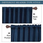 RYB HOME Blue Velvet Curtains 84 inches - Blackout Curtains for Living Room, Thermal Insulated Noise Reducing Panels Soft Luxury Window Decor for Kids Bedroom, Navy Blue, W52 x L84 inches, 2 Panels