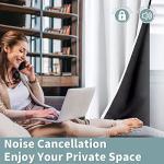 BGment White Blackout Curtains for Bedroom 63 Inch Long - Thermal Insulated Black Out Curtains Room Darkening Soundproof Rod Pocket Window Curtains for Living Room, Each Drape Panel 52 Inch Wide