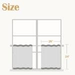 jinchan Floral Kitchen Curtains for Windows 24 Inch Linen Tier Farmhouse Cafe Curtains Country Botanic Small Window Rod Pocket Rustic Flax for Laundry Bathroom RV 2 Panels Sage Green on Beige