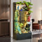 Cy56  Water curtain wall, rockery, flowing water fountain landscaping foyer, landscape living room ornament