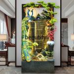 Cy56  Water curtain wall, rockery, flowing water fountain landscaping foyer, landscape living room ornament