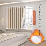 Noise Reduction Sound Insulation Bedroom Curtains Modern Simple  100% Blackout Curtains For Living Room Balcony Window Blinds