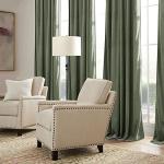 RYB HOME Sage Green Velvet Curtains 84 inches, Room Darkening Super Soft Velvet Drapes with Pleat Tape for Living Room, Thermal Insulated Window Treatment for Bedroom, W52 x L84 inch, 2 Panels