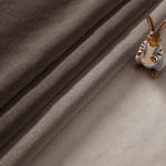 DWCN Faux Linen Ombre Sheer Curtains - Gradient Semi Voile Grommet Top Window Curtains for Bedroom and Living Room, Set of 2 Panels, 52 x 84 Inches Long, Chocolate Brown