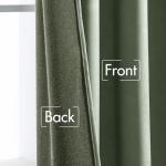 MIULEE Sage Green Velvet Curtains 84 inches 2 Panels - Pinch Pleat Luxury Room Darkening Window Drapes for Bedroom Living Room Blackout Thermal Insulated Super Soft, Back Tab Rod Pocket, W52 x L84