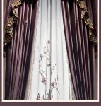 Private Customization Elegant Purple Velvet Embroidery Curtains for Living Room Bedroom French Window Custom Villa Valance