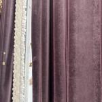 Private Customization Elegant Purple Velvet Embroidery Curtains for Living Room Bedroom French Window Custom Villa Valance