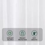 Fereyis Floral Sheer Curtains for Living Room 84 inch Length 2 Panels Set Elegant Yellow Flower Spring Printed Window Curtain Chiffon Drapes for Bedroom