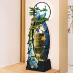 Peacock fountain indoor and outdoor, using living room water curtain wall, office garden entrance decorative floor to floor