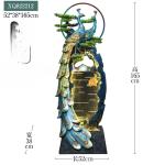 Peacock fountain indoor and outdoor, using living room water curtain wall, office garden entrance decorative floor to floor