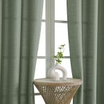 Chyhomenyc 2 Panels Short Kitchen Tiers Half Window Semi Sheer Curtains 36 Inch Length for Kitchen Bathroom Small Windows, Faux Linen Slub Textured Cafe Curtains, Sage Green, Each 30x36 inch