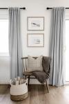100% Blackout Shield Linen Blackout Curtains for Bedroom 84 Inches Long, Back Tab/Rod Pocket Living Room Drapes, Thermal Insulated Blackout Curtains 2 Panels Set, 50" W x 84" L, Grey