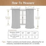 LAMIT 100% Blackout Natural Linen Curtains, 63 Inches Linen Textured Thermal Bedroom Curtains Back Tab and Rod Pocket Neutral Panels with White Liner for Farmhouse, 2 Panels, 52 x 63 Inch, Ivory