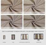 IGEMAEVE Linen Blackout Curtains 84 Inch Length 2 Panels Set,100% Black Out Curtains for Bedroom Living Room, Thermal Insulated Darkening Drapes Privacy Grommet Window Home Deco (52x84 Inch, Linen)