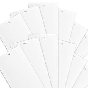 DALIX White Vertical Replacement Blinds Slats Sliding Door Window Patio (12 Pack)