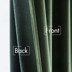 MIULEE Velvet Curtains 96 inches 2 Panels - Luxury Blackout Curtains for Bedroom Living Room Thermal Insulated Super Soft Window Drapes Rod Pocket & Back Tab, Olive Green, W52 x L96 inches