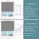 NUTRO CHILL Window Roller Blinds and Shades, Thermal Insulated Window Blinds Easy to Install Blackout Roller Blinds with Chain Cord for Living Room