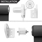 NUTRO CHILL Window Roller Blinds and Shades, Thermal Insulated Window Blinds Easy to Install Blackout Roller Blinds with Chain Cord for Living Room