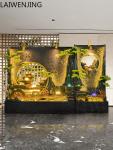 MJY Large Chinese Style Water Curtain Wall Decoration Flowing Water Screen Living Room Courtyard Floor Ornament
