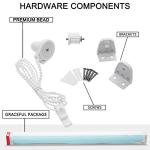 NUTRO CHILL Window Roller Blinds and Shades, Thermal Insulated Window Blinds Easy to Install Blackout Roller Blinds with Chain Cord for Living Room