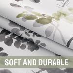 H.VERSAILTEX Blackout Curtains for Bedroom Thermal Insulated Grommet Panels Noise Reduction Window Drapes Room Darkening Curtains for Living Room(2 Panels, 52x45 in, Grey and Sage)