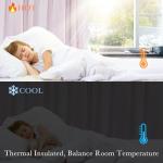 PONY DANCE Girls Curtains for Bedroom Decorative Drapes for Kids Double Layer Curtain Ruffle Sheer Overlay Room Darkening Pretty Chic Princess, 52x84 inch, Blush Pink, 2 PCs