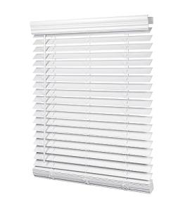 LazBlinds 2-inch Cordless Faux Wood Blinds with Royal Valance, Room Darkening Horizontal Window Blinds, Inside Mount Blinds for Windows - Fit for Window 23'' W x 60'' H - White