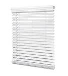 LazBlinds 2-inch Cordless Faux Wood Blinds with Royal Valance, Room Darkening Horizontal Window Blinds, Inside Mount Blinds for Windows - Fit for Window 23'' W x 60'' H - White