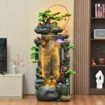 Feng Shui curtain wall decoration, garden living room floor to attract wealth, the company opened exclusive outdoor decoration