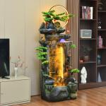 Feng Shui curtain wall decoration, garden living room floor to attract wealth, the company opened exclusive outdoor decoration