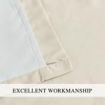 Homechoice Decor Thermal Insulated Blackout Window Curtains, 52" W x 96" L x 2 Panels, Boho Ruched Window Treatments with 3 Rows of Butterfly Flowers, Rustic Rod Pocket Drapes for Room, Camel (LQ-30)