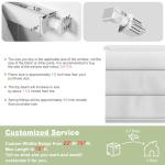 Sulugood No Drill Roman Shades for Windows No Tools Roman Shades, UV Protection, Privacy, Thermal Insulation Roman Blinds, Easy to Install, 70％Blackout-Beige Custom Size