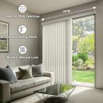 CHICOLOGY Vertical Blinds , Door Blinds , Blinds & Shades , Blackout Blinds ,Window Shade , Vertical Blinds for Sliding Doors , Sliding Blinds Oxford Alabaster (Vinyl) 78"W X 84"H